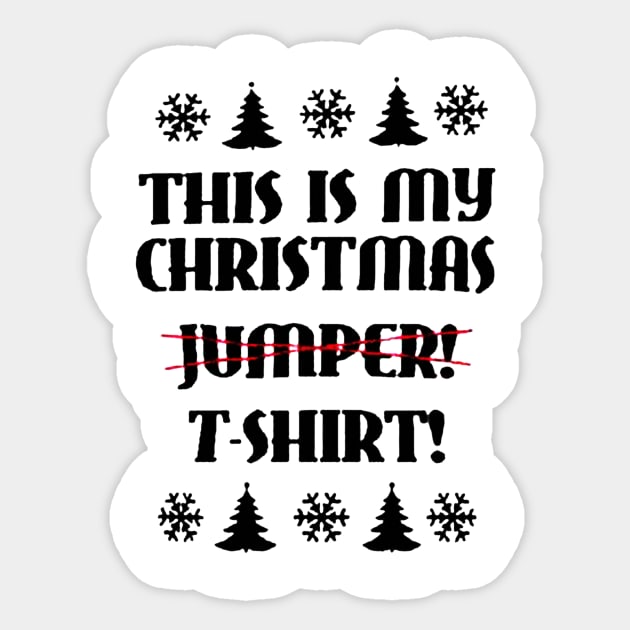 This Is My Christmas Jumper Sticker by piggiespearlswork